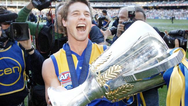 The former Eagles star and Brownlow medallist had a storied AFL career.