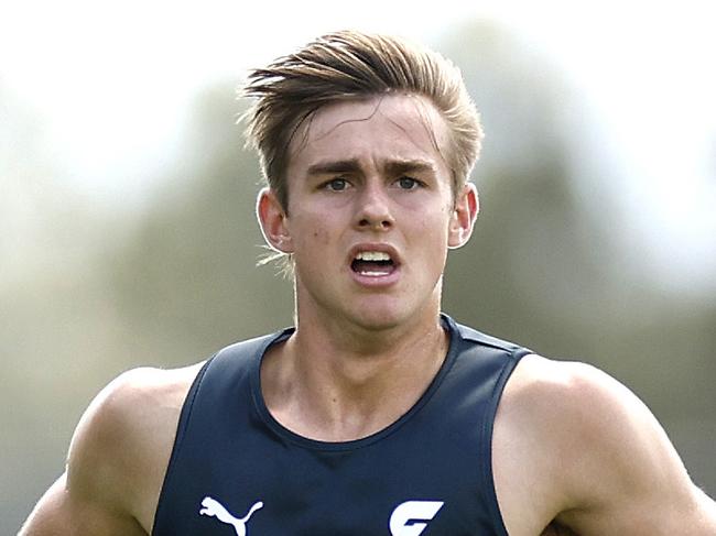 New draftee James Leake (pick 17) during the GWS Giants first day of pre season training for the 1-4 year players on November 27, 2023. Photo by Phil Hillyard(Image Supplied for Editorial Use only - **NO ON SALES** - Â©Phil Hillyard )