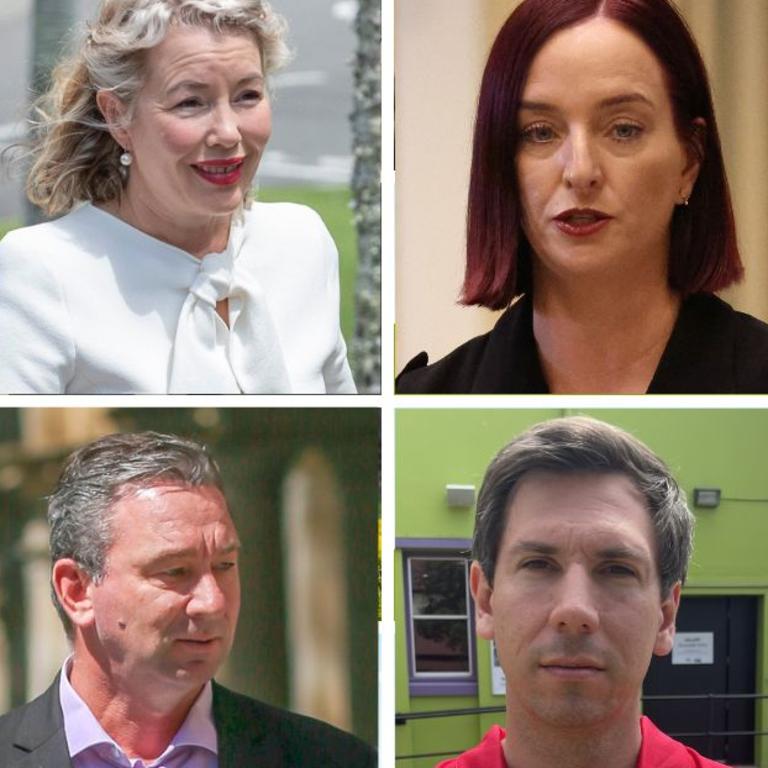 Labor members under threat include (clockwise from top left) Ali King, Brittany Lauga, Tom Smith and Craig Crawford.