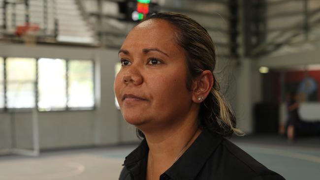 Selena Uibo during a recent trip to Groote Eylandt. Picture: Amos Aikman.