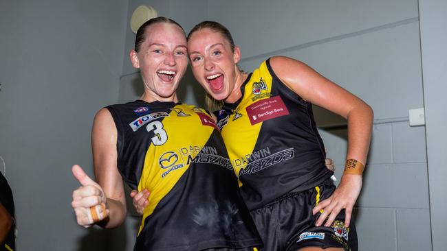 The Nightcliff Tigers beat Palmerston in the 2024-25 NTFL women's semi-final. Picture: Pema Tamang Pakhrin