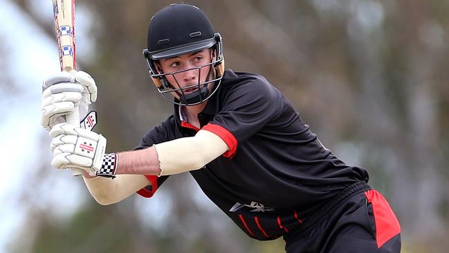 Connor Rutland in action for Essendon. Picture: Hamish Blair