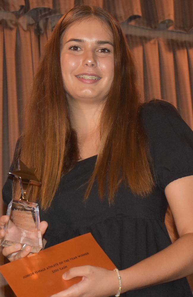 Karla Grober was named junior female athlete of the year at Magpies awards night, October 29, 2021. Picture: Matthew Forrest