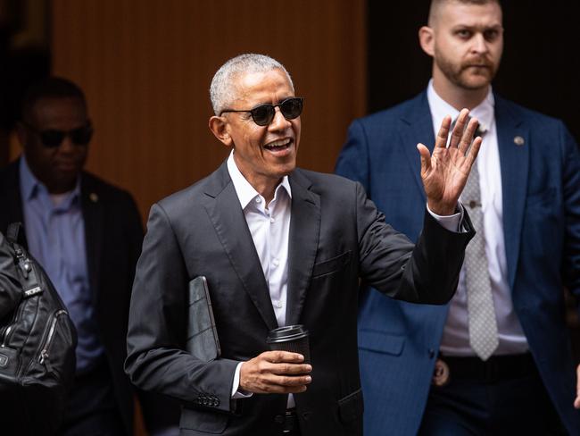 Obama addressed a Melbourne audience on Wednesday night. Picture: Julian Andrews