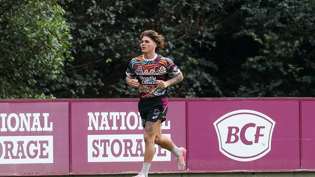 Reece Walsh, Brisbane Broncos training, Red Hill. Picture: Liam Kidston