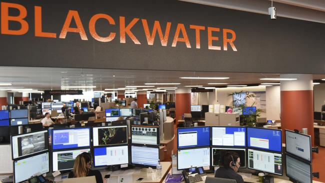 The BHP Blackwater mine control room.