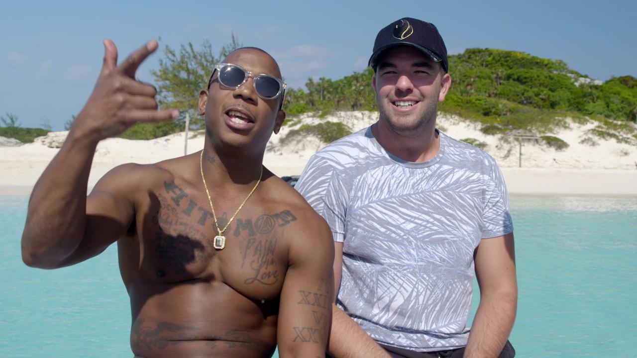 Co-founder Ja Rule - pictured with McFarland - was cleared of wrongdoing but faced many lawsuits related to the festival. Picture: Netflix