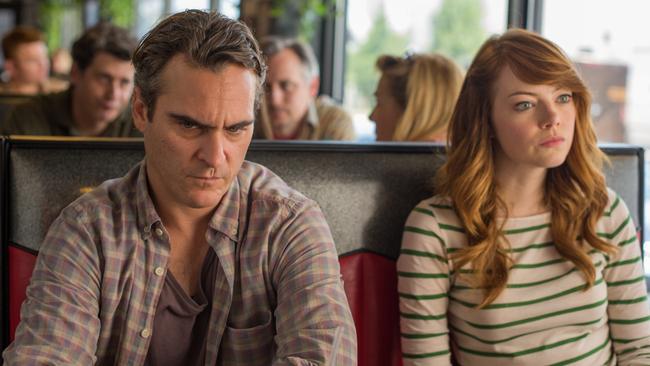 Joaquin Phoenix and Emma Stone from Woody Allen’s 2015 movie Irrational Man.