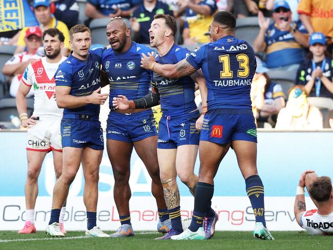 The Eels picked up some momentum ahead of next week’s Spoon Bowl. Picture: Matt King/Getty Images