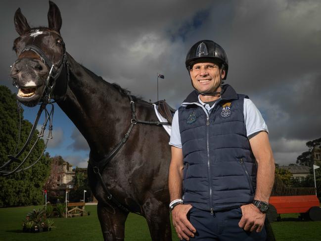 Australian Equestrian legend, Shane Rose, set for triumphant return at Melbourne International 3 Day this weekend. The 51-year-old Olympian will be competing at the prestigious Melbourne International 3-Day Event, held at the National Equestrian Centre, in Werribee. This competition is the final qualifying event in Australia before the team selection for the Paris Olympics. Picture: Tony Gough