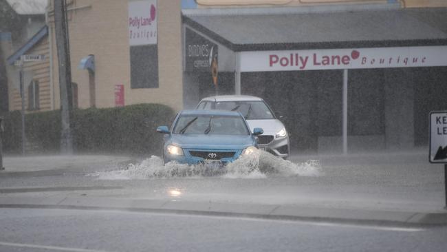 Flash flooding hits parts of Rockhampton this morning.