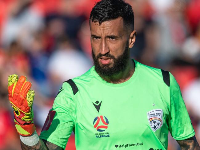 ADELAIDE, AUSTRALIA - MARCH 07: Paul Izzo #20 of Adelaide United during the round 22 A-League match between Adelaide United and Western United at Coopers Stadium on March 07, 2020 in Adelaide, Australia. (Photo by Sue McKay/Getty Images)