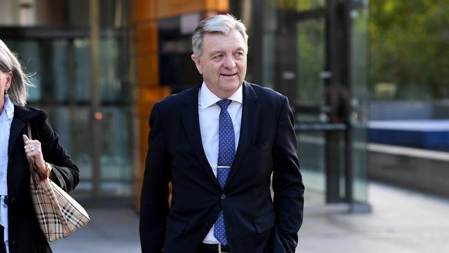 AMP’s Jack Regan leaves the royal commission. Picture: AAP