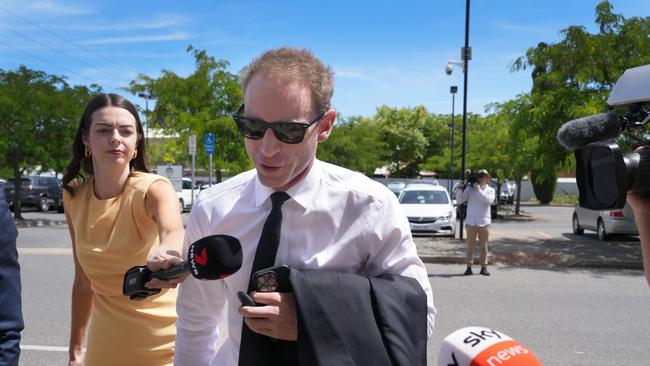 : Former South Australian Liberal leader David Speirs appeared in Christies Beach Magistrates Court on a drug supply charge. Picture: NewsWire/Dean Martin