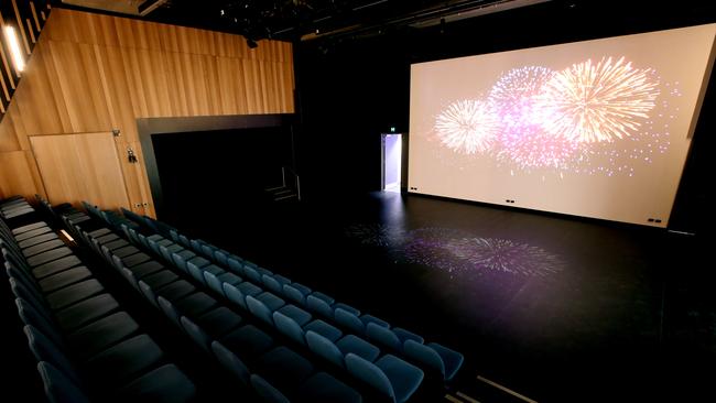 An auditorium inside the new Adelaide Botanic High School. Picture: AAP / Kelly Barnes