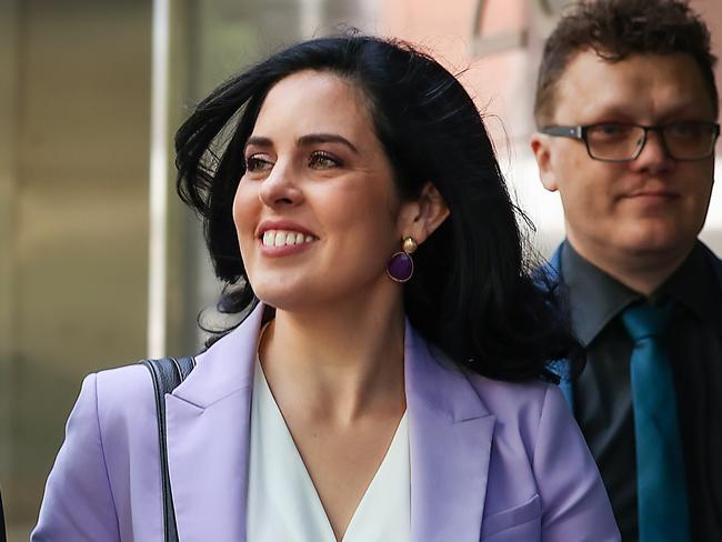 MELBOURNE, AUSTRALIA.NewsWire Photos. DECEMBER 12, 2024. Liberal MP Moira Deeming leaves the Federal Court after her defamation win against Victorian Liberal Leader John Pesutto. Picture: NewsWire/Ian Currie