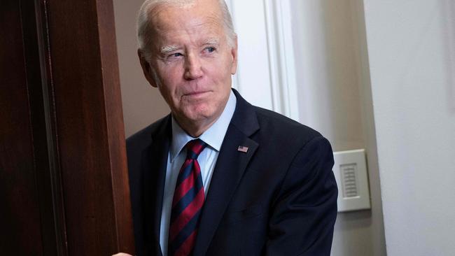 Joe Biden will get a briefing on Ukraine from his national security team on Thursday. Picture: AFP