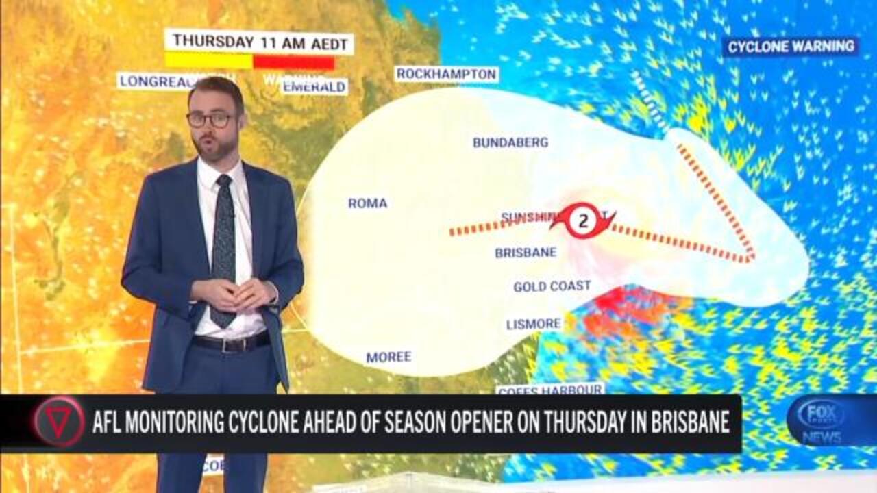 Cyclone could impact AFL season opener