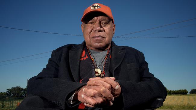 Aboriginal singer Archie Roach near his home in Killarney in 2020. Picture: Luis Enrique Ascui