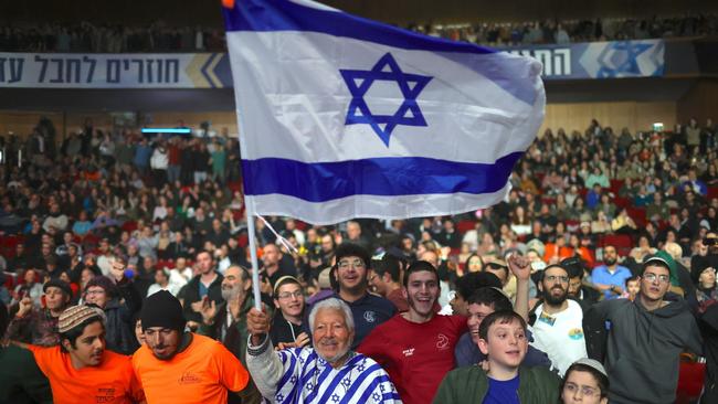 People attend a far-right conference in Jerusalem calling for the establishment of Israeli settlements in Gaza. Picture: Shutterstock/WSJ