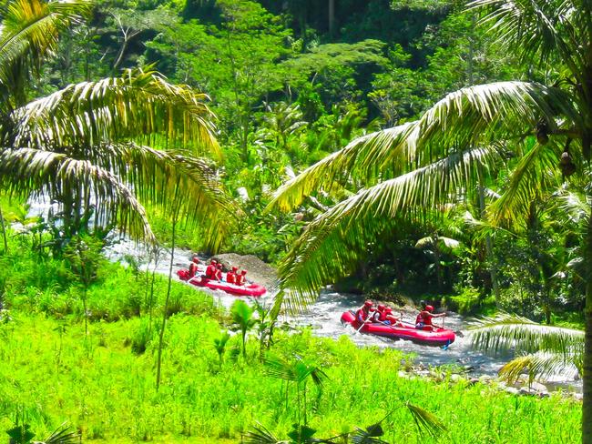 Rafting in the canyon on Balis mountain river Ayung at Ubud, Bali, IndonesiaEscape 16 June 2024NewsPhoto - iStock