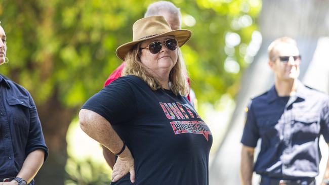 United Workers Union NT secretary Erina Early said “we need to be doing more for our fire fighters who put their lives on the line for Territorians”. Picture: Floss Adams