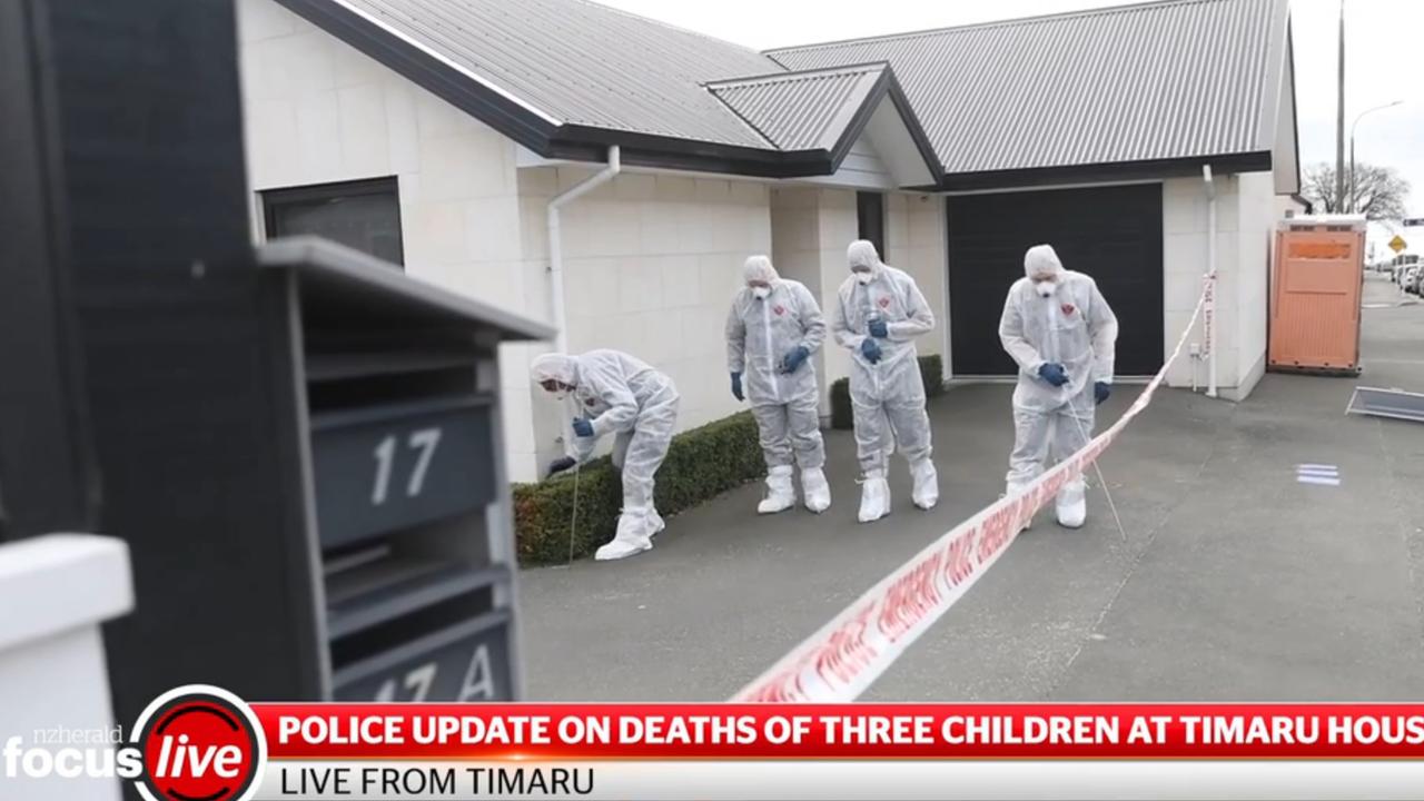 A seven-year-old girl and her three-year-old twin sisters were found dead after emergency services were called to a property in Timaru shortly after 10pm Thursday 16 September, 2021., Picture: NZ Herald