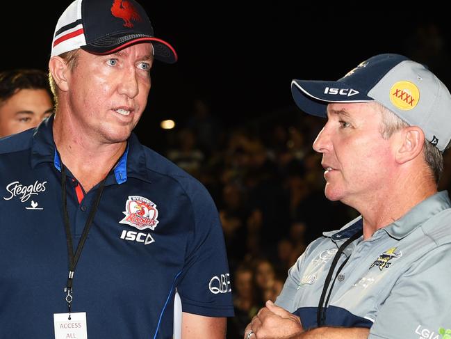 Trial match between the North Queensland Cowboys v Sydney Roosters from BB Print Stadium, Mackay. Coaches Trent Robinson and Paul Green. Picture: Zak Simmonds