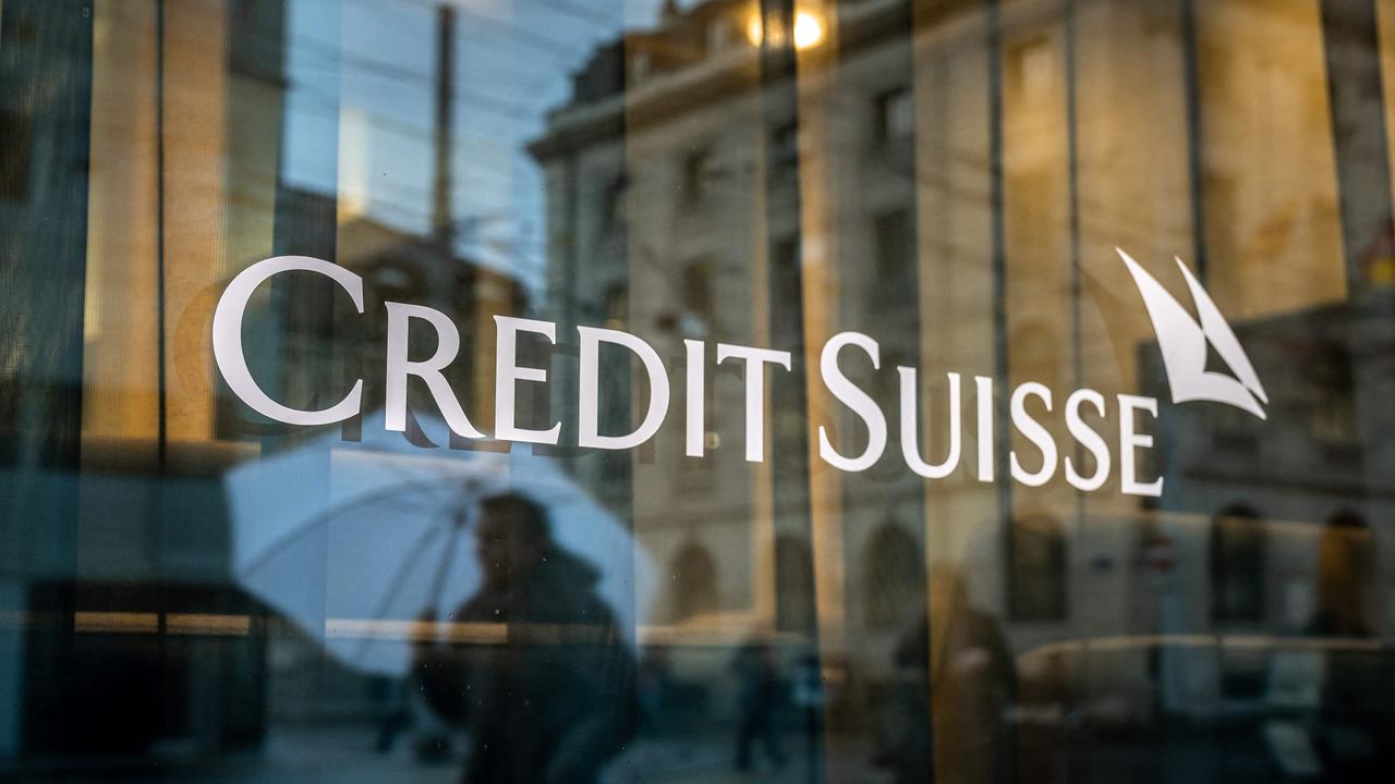 Credit Suisse was bought by its rival, UBS, to prevent a global financial meltdown. Picture. Fabrice Coffrini/AFP