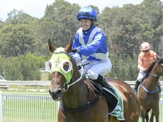 Race 1 - Nowra, 15 December 2024, Winner - Twin Telepathy, Jockey _Jess Taylor. Picture: Bradley Photos