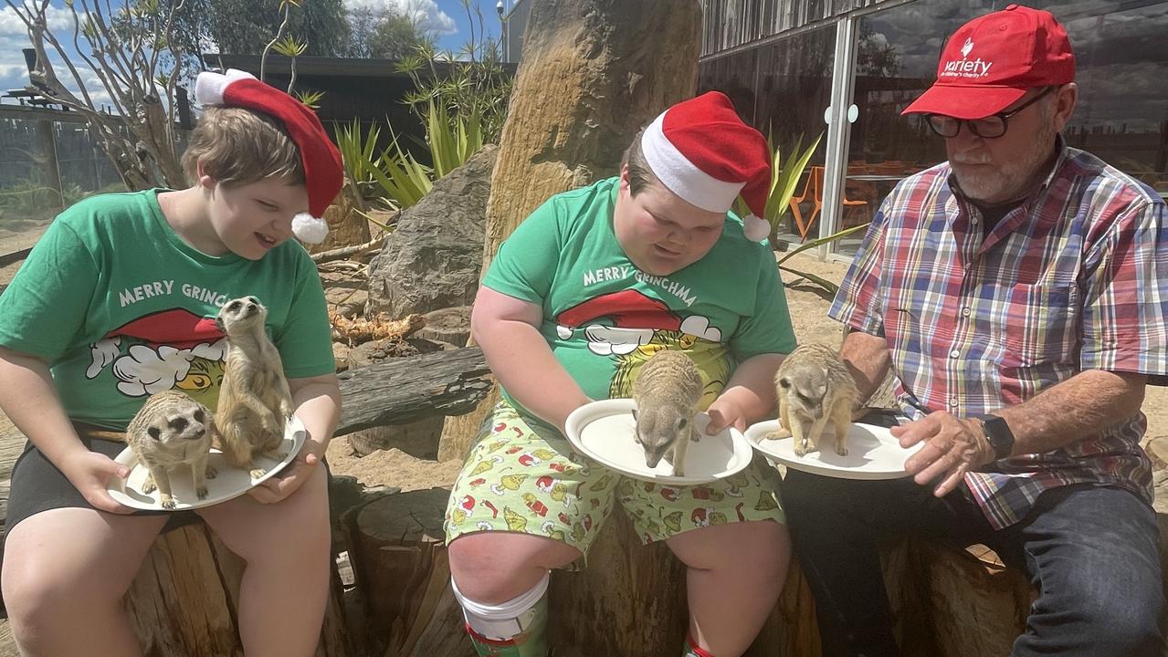 Variety Children’s charity holds annual Christmas party at Sydney Zoo