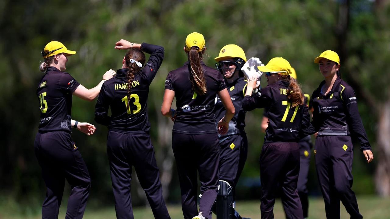 Action from the Katherine Raymont One Day Shield grand final. Picture: Queensland Premier Cricket.