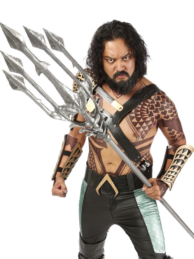 Arwin Nidea, cosplaying as Aquaman Picture: David Caird.