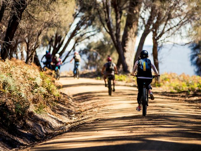 Heading south towards Four Mile Creek on Maria Island.