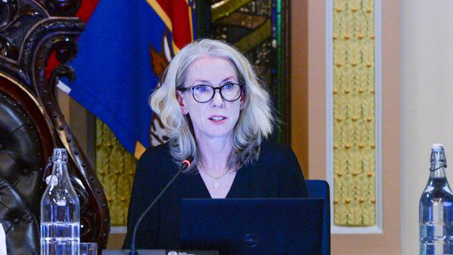 Acting Adelaide City Council chief executive Clare Mockler during a council meeting. Picture: Brenton Edwards