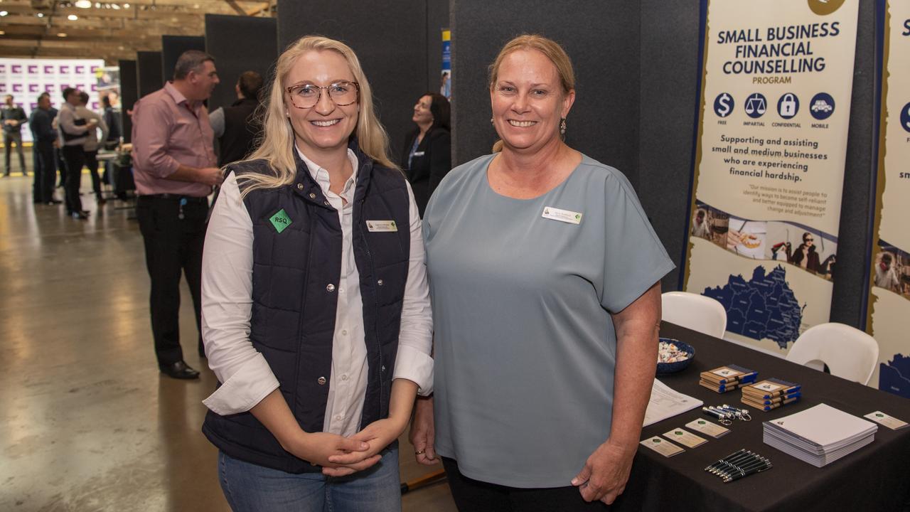 BUSINESS EXCHANGE: Caprice Althaus and Kylie Radford from Small Business Financial Counselling. Picture: Nev Madsen.