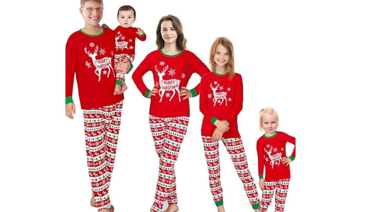 Amazon has Christmas pjs for all the family. Picture: Amazon Australia