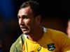 BIRMINGHAM, ENGLAND - SEPTEMBER 27: Quade Cooper of Australia attempts to break through during the 2015 Rugby World Cup Pool A match between Australia and Uruguay at Villa Park on September 27, 2015 in Birmingham, United Kingdom. (Photo by Laurence Griffiths/Getty Images)