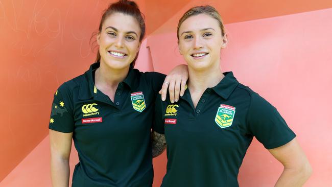 Sergis and Robinson are a sign of things to come from the NRLW. (AAP Image/Richard Waugh)