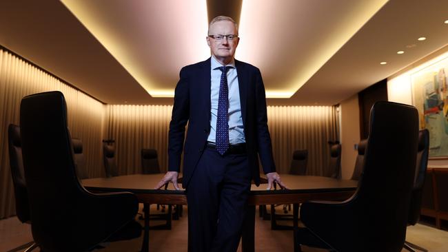 RBA governor Philip Lowe. Picture: Richard Dobson