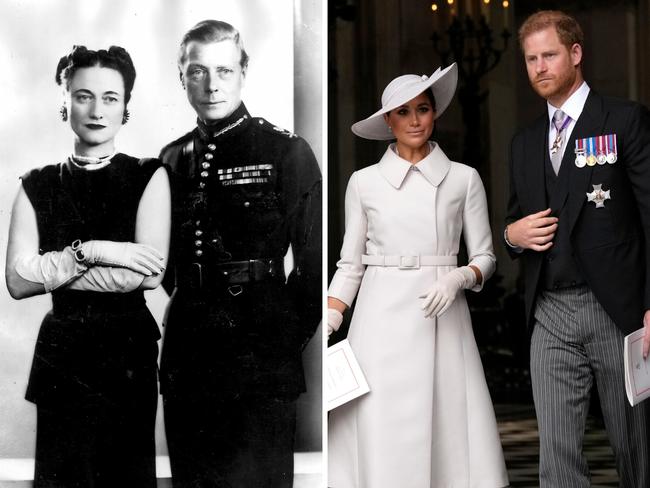 There are “intriguing parallels” between the Duke and Duchess of Windsor, and the Duke and Duchess of Sussex