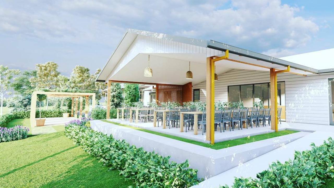 Designs for a cafe and shop at Woollahra Homestead hoping to be completed by August 2023. The property, market garden and cafe has been a dream for owner of Woollahra Homestead, Hayley Deans. PHOTO: Supplied