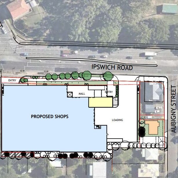 The new supermarket would site at the corner of Aubigny St and Ipswich Rd, a major arterial on Brisbane's southside. Picture: PD Online.