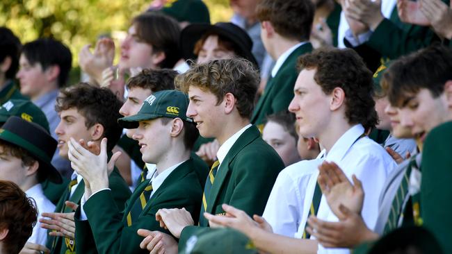 AIC First XV rugby match between Villanova College and St Laurence's College. Saturday May 28, 2022. Picture, John Gass