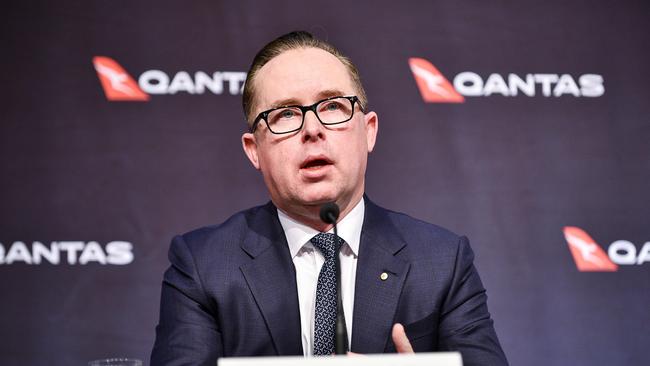 Qantas CEO Alan Joyce was talked about in the Australian media more than any other business leader during 2020. Picture: Flavio Brancaleone