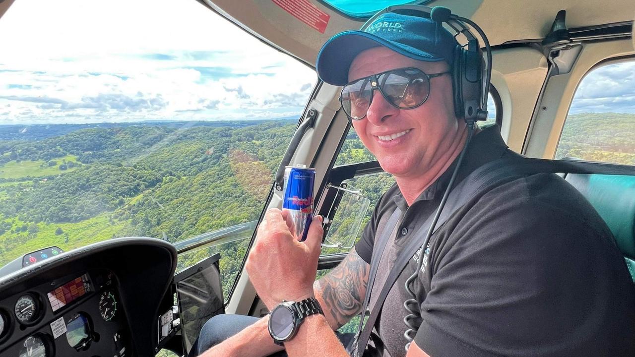 SeaWorld helicopters chief pilot Ash 'Jenko' Jenkinson, 40, died in the helicopter crash. Picture: Supplied