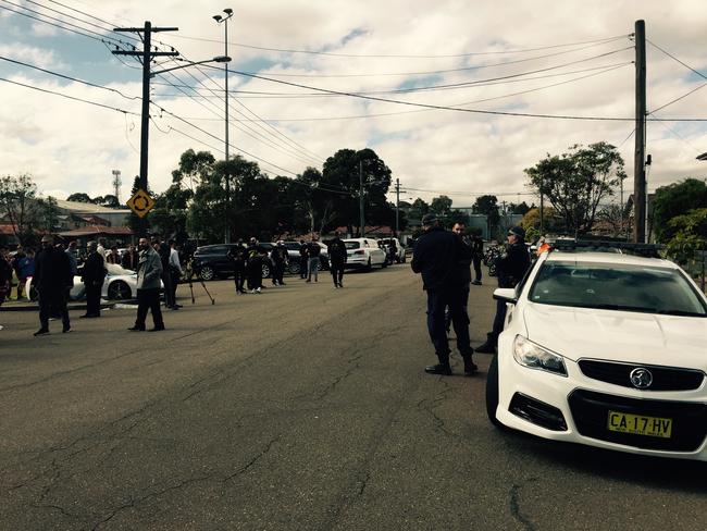 Police were called to the scene by angry residents. Picture: Lia Harris