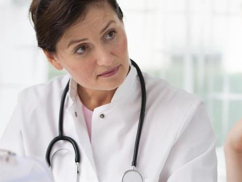 doctor with female patient