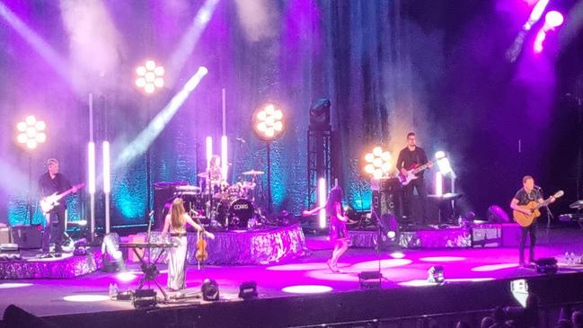 A woman has been arrested after allegedly assaulting people at the Corrs concert in Adelaide. Picture: Twitter