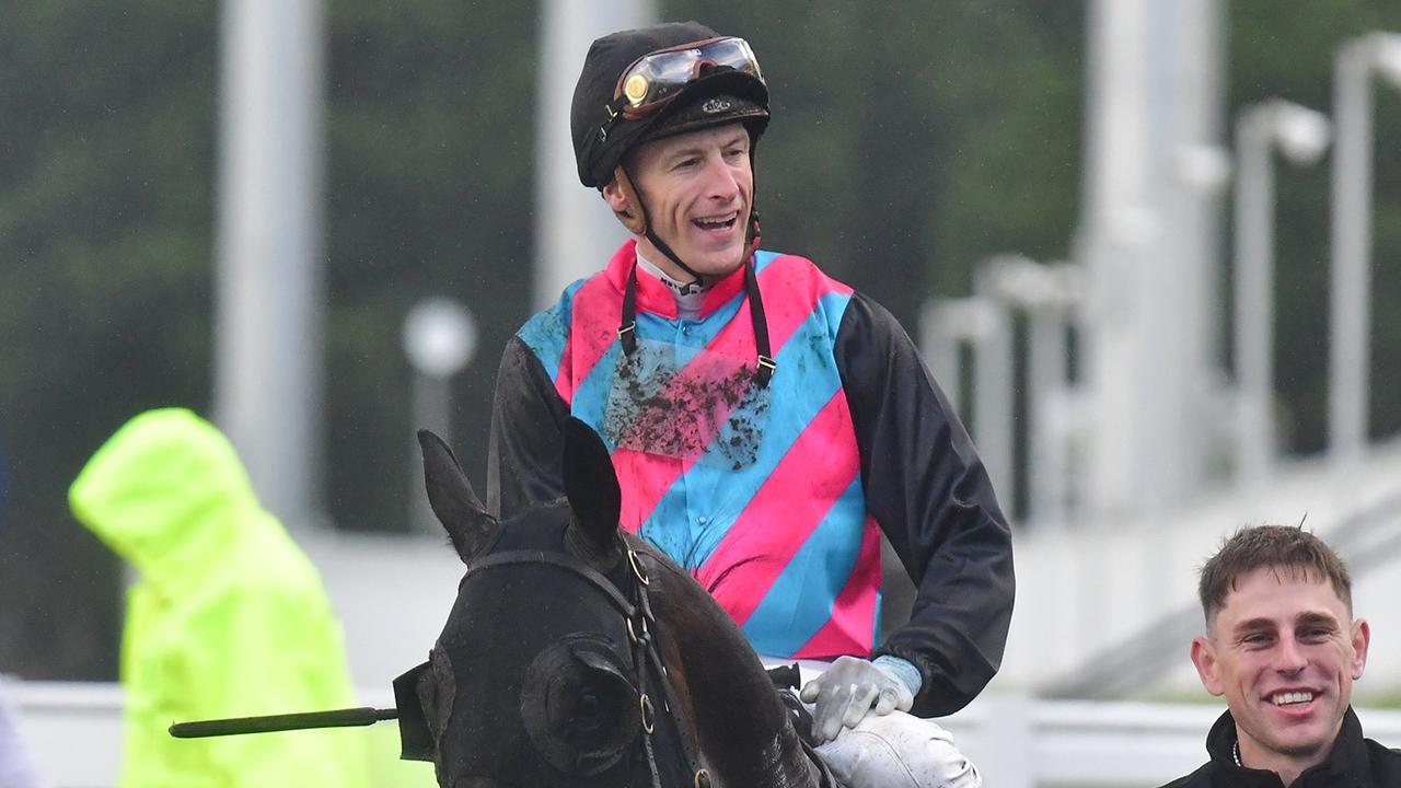 Blake Shinn was suspended for careless riding at the Gold Coast on Saturday. Picture: Bethany Allday/Trackside Photography